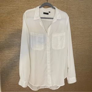 White long sleeve blouse by American Tall XL XT !!